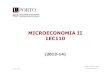 MICROECONOMIA II 1EC110
