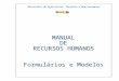 Manual de Recursos Humanos – Formulários e Modelos do MAPA