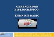 Gerenciadores Bibliográficos: Endnote Web