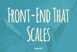 TDC2016POA | Trilha Web - Front-end that scales