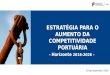 ESTRATÉGIA PARA O AUMENTO DA COMPETITIVIDADE PORTUÁRIA - Horizonte 2016-2026