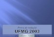 Prova de redação da UFMG-2003