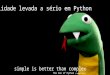 Qualidade levada a sério em Python - Emilio Simoni