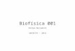 Aula 01   biofisica - Membrana e transporte