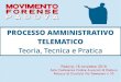 Processo Amministrativo Telematico - Teoria - Dpcm 40/16 e DL 168/16