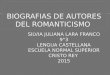 Biografias de autores del romanticismo