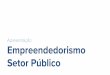 Empreendedorismo no Setor Público - Associação Brasileira de Recursos Humanos
