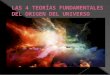 Las 4 teorias fundamentales del origen del universoo