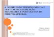A imprecisão terminológica e textual na legislação brasileira e portuguesa de direito autoral