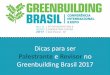Dicas para ser Palestrante na Greenbuilding Brasil 2017