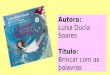 Brincar com palavras' de Luísa Ducla Soares