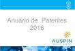 Anuário de Patentes USP 2016