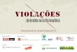 Pesquisa Violações de direitos na mídia brasileira