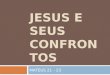 Jesus e seus confrontos mt 21 23