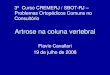 ARTROSE DA COLUNA VERTEBRAL - · PDF fileArtrose na coluna vertebral Flavio Cavallari 19 de julho de 2008 ... S1 na s p rie SC acentua a deformidade do saco dural na s p rie CC (b)