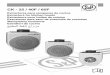 CK - 25 / 40F / 60F - Soler & · PDF fileCK - 25 / 40F / 60F Extractores para campanas de cocina Extractors for kitchen hoods Extracteurs pour hottes de cuisine Exaustores para saco