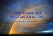 ESPECTROMETRIA MOLECULAR UV-VIS · PDF fileFundamentos da Espectrofotometria A espectrofotometria faz parte da classe dos métodos analíticos que baseiam-se na interação da matéria