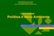 Disciplina: Política e Meio Ambiente · PDF file... (de procedimentos, de produção e consumo, ... Planejamento e fiscalização do uso dos ... supervisão e controle; formulação