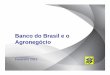 Banco do Brasil e o Agronegócio · PDF fileBanco do Brasil e o Agronegócio Plano Safra 2011-2012: R$ 107,2 bilhões destinados para o Crédito Rural – BB 45,60 bilhões; R$ 20,5*
