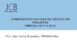 COMPARATIVO DO GUIA DE GESTÃO DE PROJETOS PMBOK  · PDF fileProf. João Carlos Boyadjian, PMP,MBA,MSc COMPARATIVO DO GUIA DE GESTÃO DE PROJETOS PMBOK ® 2017 X 2013