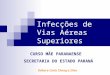 Infecções de vias aéreas inferiores - Secretaria da Saúde€¦ · PPT file · Web view · 2014-06-24Title: Infecções de vias aéreas inferiores Author: UTI NEOPEDIATRICA Last