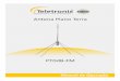 Antena Plano Terra - Teletronixteletronix.com.br/Manuais/Antenas/PT0dB.pdf · Antena plano terra 0Db Diagrama de Irradiação (Horizontal) Para-raios Distância mínima entre a torre