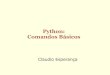 Python: Comandos Básicos - orion.lcg.ufrj.brorion.lcg.ufrj.br/python/_03 - Programando em Python - Comandos... · Programas armazenados nÀ medida que os programas vão se tornando