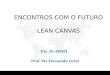 ENCONTROS COM O FUTURO LEAN CANVAS -   Model Canvas (By Aex Osterwalder) ... PowerPoint Presentation ... Value No Proposition Product Canvas Customer