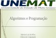 Algoritmos e Programação - UNEMAT – Campus Sinopsinop.unemat.br/site_antigo/prof/foto_p_downloads/fot_14568pabte_1... · Paradigma Imperativo –Fortran, Pascal Paradigma mais