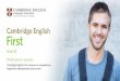 Nível B2 Pronto para o sucesso · Nível B2 Pronto para o sucesso Cambridge English: First comprova as competências linguísticas adequadas para seu sucesso