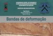 Universidade Federal de Pernambuco Centro de … fileDefinição •Falhas (zonas tabulares) de rejeito centimétrico a milimétrico (Aydin, 1978) •Rochas porosas (>>15%) (arenitos)