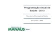 Programação Anual de Saúde - 2013 - SEMSAsemsa.manaus.am.gov.br/wp-content/uploads/2017/02/PAS2013.pdf · Departamento de Gestão do Trabalho e Educação ... Os resultados alcançados