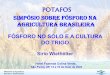 Simpósio sobre Fósforo na Agricultura Brasileirabrasil.ipni.net/ipniweb/region/brasil.nsf... · • Descoberto por Brand em 1772. • Primeiro fertilizante, sugestão de Liebig,