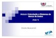 MóduloI: Introdução a Sistemas de Banco de Dadosclodis/BDI/BDI_2007_Modulo1_1.pdf · DML em comandos de baixo nível de sistemas de arquivos. SGBD -Gerenciador de Memória 