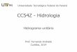 CC54Z - Hid .CC54Z - Hidrologia Hidrograma unitrio Prof. Fernando Andrade Curitiba, 2014 Universidade
