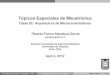 Tópicos Especiales de Mecatrónica - eudim.uta.cleudim.uta.cl/rmendozag/courses/2012/topicos_especiales_mecatronica/... · 04/04/2012 · 2 Microprocesadores v/s Microcontroladores