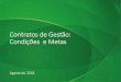 Contratos de Gestão: Condições e Metas - portal.tcu.gov.br · resultados, as políticas em matéria de gestão de pessoal e os objetivos, os valores e a filosofia de gestão que