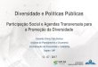 Participação Social e Agendas Transversais para a Promoção ...repositorio.enap.gov.br/bitstream/1/3102/6/Diversidade e Políticas... · •Lei 13.249/2016 - Institui o Plano Plurianual