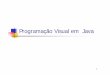 Programação Visual em Java - orion.ipt.ptorion.ipt.pt/~aulasi/aed2006/04-programacao_visual/aula4_visual.pdf · Programação Visual em Java . 2 Sumário ... usando o design pattern