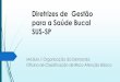 Diretrizes de Gestão para a Saúde Bucal SUS-SP · - Guia de recomendações para o uso de fluoretos no Brasil, 2009 . Art. 196. A saúde é direito de todos e dever do Estado, 