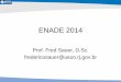 ENADE 2014 - Professor Frederico Sauer - Material Instrucional · 2014-11-18 · • II- Engenharia de Software e Interação Homem- ... • VII- Fundamentos e Técnicas de Programação;