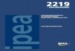 A INTEGRAÇÃO ECONÔMICA VIA UNIÃO EUROPEIA: LIÇÕES …repositorio.ipea.gov.br/bitstream/11058/6905/1/td_2219.pdf · duradouro de não verificação de conflitos militares em