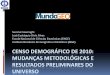 Censo Demográfico de 2010: mudanças metodológicas e ... · CENSO DEMOGRÁFICO DE 2010: MUDANÇAS METODOLÓGICAS E ... Brasil, 1872-2010 Fonte: Censos demográficos, 1872 a 2010