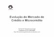 Evolução do Mercado de Crédito e Microcrédito§ão do Mercado de Crédito e Microcrédito Fernando Nogueira da Costa Professor do IE-UNICAMP 2 Estrutura da apresentação 3 Problemas