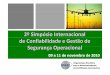 2º2º SimpósioSimpósio InternacionalInternacional de e Gestão de novembro de … · Estatístico do Transporte Aéreo Organização Brasileira para o Desenvolvimento da Certificação