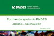 Formas de apoio do BNDES - Associação Brasileira da Indústria de …abimaq.com/Arquivos/Html/DEFI/Dowloads/apresbndes_16.06.pdf · 2011-06-17 · Formas de apoio do BNDES ... uma