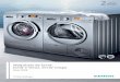 Máquinas de lavar, lavar e secar, secar roupa s a máxima velocidade de centrifugação independentemente da carga está ao alcance de apenas alguns. Programas especiais. Maior capacidade