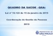QUADRO DA SAÚDE QSA - Prefeitura de São Paulo — Prefeitura · Atendente de Enfermagem Aux ... Caberá a Coordenação de Gestão de Pessoas da respectiva Pasta de lotação providenciar
