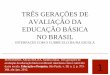 TRÊS GERAÇÕES DE AVALIAÇÃO DA EDUCAÇÃO BÁSICA … · •Evoluções recentes na avaliação estadual de Pernambuco ... secretarias de educação, entre o currículo ... •potencial