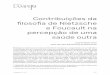 Contribuições da ﬁlosoﬁa de Nietzsche e Foucault na ...revistalampejo.org/edicoes/edicao-11-vol_6_n_1/09-CONTRIBUICOES.pdf · Contribuições da filosofia de Nietzsche e Foucault